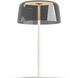 Yurei 14 inch 14.00 watt Matte White Table Lamp Portable Light in Acrylic Dark Gray